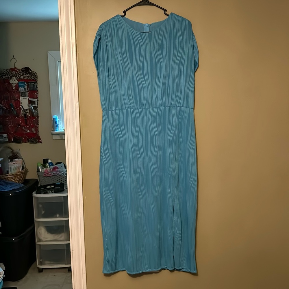 Light blue sleeveless casual, spring/summer dress size extra large
